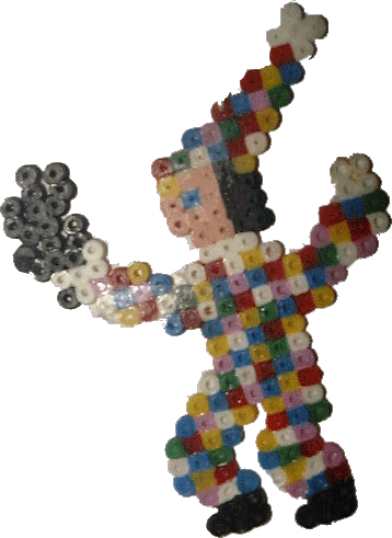 Huddelbätz aus knapp 2 mm großen Bügelperlen