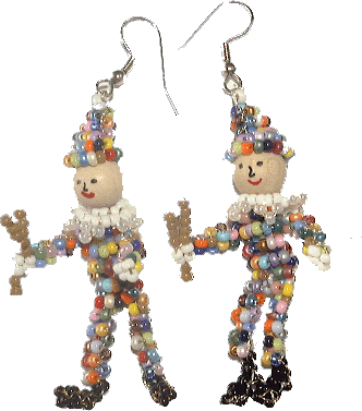 Huddelbätz-Ohrringe, auch als Ohrclips möglich